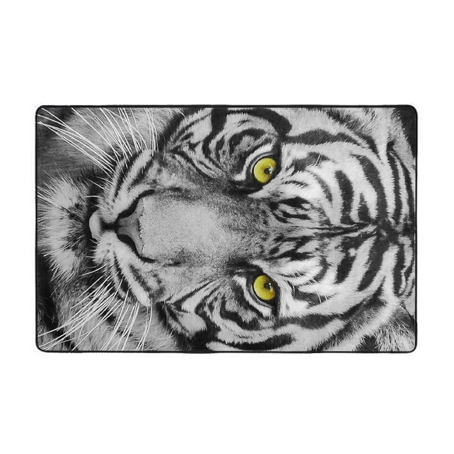 Amazon.com: Astede White Tiger Area Rug Living Room Carpet
